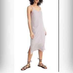 Madewell Criss Cross Strap Silk Slip Dress 10